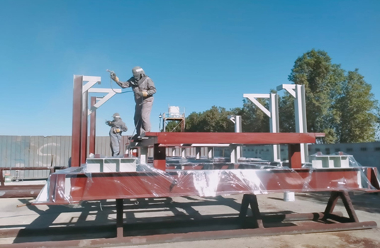 Blasting and Painting of SKIDS