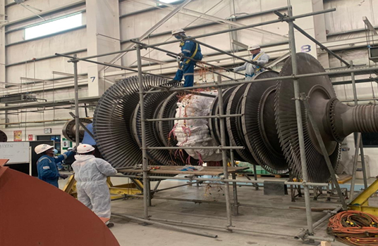 Blasting for Turbine impellers